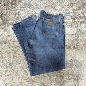 Wrangler 47MACMS Men's Relaxed Fit Jeans Blue 38x32